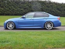 NEW 19 INCH VEEMANN V-FS23 ALLOY WHEELS IN SILVER MACHINED WITH DEEPER CONCAVE 9.5" REARS 5x112