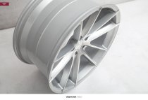 NEW 19 INCH VEEMANN V-FS25 ALLOY WHEELS IN SILVER MACHINED WITH DEEPER CONCAVE 9.5" REARS 5x112