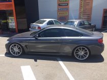 NEW 19 INCH VEEMANN V-FS25 ALLOY WHEELS IN SILVER MACHINED WITH DEEPER CONCAVE 9.5" REARS 5x112