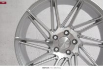 NEW 19 INCH VEEMANN V-FS26 DIRECTIONAL ALLOY WHEELS IN SILVER MACHINED WITH DEEPER CONCAVE 9.5" REAR 5x112