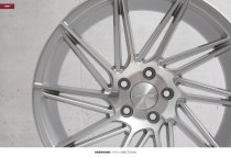 NEW 19" VEEMANN V-FS26 DIRECTIONAL ALLOY WHEELS IN SILVER POL WITH WIDER 9.5" REARS et42/40