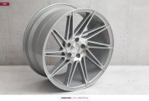 NEW 19" VEEMANN V-FS26 DIRECTIONAL ALLOY WHEELS IN SILVER POL WITH WIDER 9.5" REARS et42/40