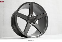 NEW 19 INCH VEEMANN V-FS8 ALLOY WHEELS IN GLOSS GRAPHITE WITH DEEPER CONCAVE 9.5" ALL ROUND 5x112