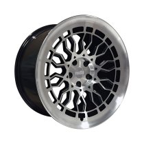 NEW 18 INCH RADI8 R8 A10 ALLOY WHEELS IN GLOSS BLACK WITH POLISHED FACE AND DEEPER CONCAVE 9.5″ REARS 5x112