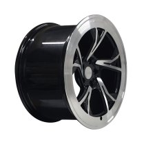 NEW 19" RADI8 R8C5 ALLOY WHEELS IN GLOSS BLACK WITH POLISHED FACE, WIDER 10" REARS
