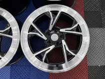 NEW 19 INCH RADI8 R8C5 ALLOY WHEELS IN GLOSS BLACK WITH MACHINED FACE AND DEEPER CONCAVE 10" REAR OPTION 5x112
