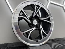 NEW 19 INCH RADI8 R8C5 ALLOY WHEELS IN GLOSS BLACK WITH MACHINED FACE AND DEEPER CONCAVE 10″ REAR OPTION 5x112