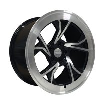 NEW 19″ RADI8 R8C5 ALLOY WHEELS IN GLOSS BLACK WITH POLISHED FACE AND DEEPER CONCAVE 10″ REARS
