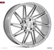 NEW 19 INCH VEEMANN V-FS26 DIRECTIONAL ALLOY WHEELS IN SILVER MACHINED WITH DEEPER CONCAVE 9.5″ REARS 5x120