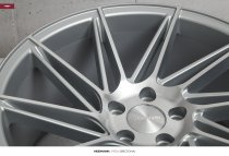 NEW 19" VEEMANN V-FS26 DIRECTIONAL ALLOY WHEELS IN SILVER POLISHED WITH CONCAVE 9.5" REARS