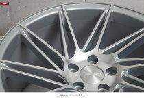 NEW 19 INCH VEEMANN V-FS26 DIRECTIONAL ALLOY WHEELS IN SILVER MACHINED WITH DEEPER CONCAVE 9.5" REARS 5x120