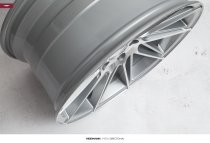 NEW 19 INCH VEEMANN V-FS26 DIRECTIONAL ALLOY WHEELS IN SILVER MACHINED WITH DEEPER CONCAVE 9.5" REARS 5x120