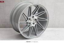 NEW 19 INCH VEEMANN V-FS26 DIRECTIONAL ALLOY WHEELS IN SILVER MACHINED WITH DEEPER CONCAVE 9.5" REARS 5x120