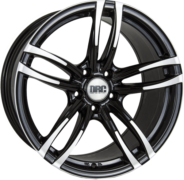 NEW 19 INCH DRC DMF 437 ALLOY WHEELS IN BLACK WITH POLISHED FACE AND DEEPER CONCAVE 9.5" REAR OPTION 5x120