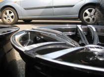 NEW 19 INCH DRC DMF 437 ALLOY WHEELS IN BLACK WITH POLISHED FACE AND DEEPER CONCAVE 9.5" REAR OPTION 5x120