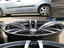 NEW 19 INCH DRC DMF 437 ALLOY WHEELS IN BLACK WITH POLISHED FACE AND DEEPER CONCAVE 9.5" REAR OPTION 5x120
