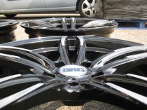 NEW 19 INCH DRC DMF 437 ALLOY WHEELS IN BLACK WITH POLISHED FACE AND DEEPER CONCAVE 9.5" REAR OPTION 5x120