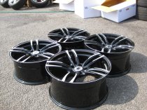 NEW 19 INCH DRC DMF 437 ALLOY WHEELS IN BLACK WITH POLISHED FACE AND DEEPER CONCAVE 9.5" REAR OPTION 5x120