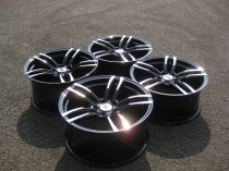 NEW 19 INCH DRC DMF 437 ALLOY WHEELS IN BLACK WITH POLISHED FACE AND DEEPER CONCAVE 9.5" REAR OPTION 5x120