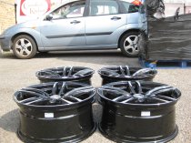 NEW 19 INCH DRC DMF 437 ALLOY WHEELS IN BLACK WITH POLISHED FACE AND DEEPER CONCAVE 9.5" REAR OPTION 5x120