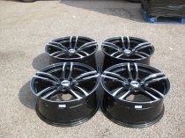 NEW 19 INCH DRC DMF 437 ALLOY WHEELS IN BLACK WITH POLISHED FACE AND DEEPER CONCAVE 9.5" REAR OPTION 5x120