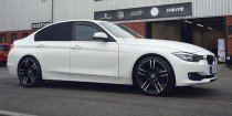 NEW 19 INCH DRC DMF 437 ALLOY WHEELS IN BLACK WITH POLISHED FACE AND DEEPER CONCAVE 9.5" REAR OPTION 5x120