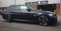 NEW 19 INCH DRC DMF 437 ALLOY WHEELS IN BLACK WITH POLISHED FACE AND DEEPER CONCAVE 9.5" REAR OPTION 5x120