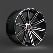 NEW 20" AXE EX15 DEEP CONCAVE ALLOY WHEELS IN GLOSS BLACK/POLISH WITH WIDER 10.5" REAR