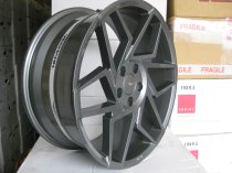 NEW 19 INCH VEEMANN V-FS27R ALLOY WHEELS IN GLOSS GRAPHITE WITH DEEPER CONCAVE 9.5" REAR OPTION 5x112