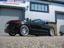 NEW 19 INCH VEEMANN V-FS27R ALLOY WHEELS IN SILVER MACHINED WITH DEEPER CONCAVE 9.5" REAR OPTION 5x112