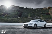 NEW 19 INCH 1AV ZX1 DIRECTIONAL ALLOY WHEELS IN GLOSS BLACK WITH POLISHED FACE AND DEEPER CONCAVE 9.5" REAR OPTION