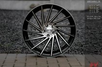 NEW 19 INCH 1AV ZX1 DIRECTIONAL ALLOY WHEELS IN GLOSS BLACK WITH POLISHED FACE AND DEEPER CONCAVE 9.5" REAR OPTION