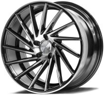 NEW 19" 1AV ZX1 DIRECTIONAL ALLOY WHEELS IN GLOSS BLACK WITH POLISHED FACE AND DEEPER CONCAVE 9.5" REAR OPTION