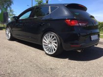 NEW 19 INCH 1AV ZX1 DIRECTIONAL ALLOY WHEELS IN SILVER WITH POLISHED FACE