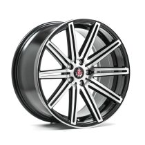 NEW 18 INCH AXE EX15 ALLOY WHEELS IN GLOSS BLACK WITH MACHINE POLISHED FACE