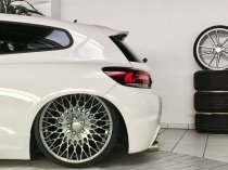 NEW 18" VEEMANN VC540 ALLOY WHEELS IN SILVER WITH POLISHED FACE WITH DEEPER CONCAVE 9" REARS