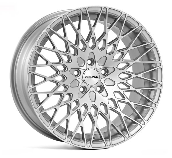NEW 18 INCH VEEMANN VC540 ALLOY WHEELS IN SILVER MACHINED WITH DEEPER CONCAVE 9" REARS 5x112