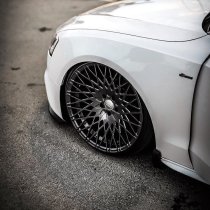 NEW 20 INCH VEEMANN VC540 ALLOY WHEELS IN GLOSS GRAPHITE WITH DEEPER CONCAVE 10.5" REAR 5x112