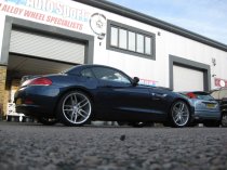 NEW 19 INCH VEEMANN V-FS28 ALLOY WHEELS IN SILVER MACHINED WITH DEEPER CONCAVE 9.5" REARS 5x112