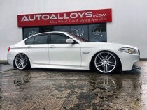NEW 19 INCH VEEMANN V-FS28 ALLOY WHEELS IN SILVER MACHINED WITH DEEPER CONCAVE 9.5" REARS 5x112