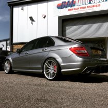 NEW 19 INCH VEEMANN V-FS28 ALLOY WHEELS IN SILVER MACHINED WITH DEEPER CONCAVE 9.5" REARS 5x112