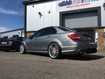 NEW 20 INCH VEEMANN V-FS28 ALLOY WHEELS IN SILVER MACHINED WITH DEEPER CONCAVE 10" REAR 5x112