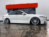 NEW 20 INCH VEEMANN V-FS28 ALLOY WHEELS IN SILVER MACHINED WITH DEEPER CONCAVE 10" REARS 5x120