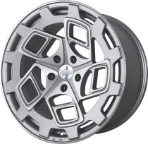 NEW 18 INCH RADI8 R8 CM9 ALLOY WHEELS IN MATT SILVER WITH POLISHED FACE 5x112