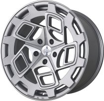NEW 19" RADI8 R8CM9 ALLOY WHEELS IN MATT SILVER WITH POLISHED FACE ET42