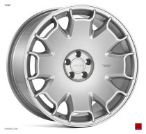 NEW 18 INCH ISPIRI CSR2 ALLOY WHEELS IN PURE SILVER WITH POLISHED LIP AND DEEPER CONCAVE 9.5″ REAR 5x120