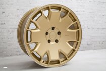 NEW 19 INCH ISPIRI CSR2 ALLOY WHEELS IN VINTAGE GOLD WITH POLISHED LIP AND DEEPER CONCAVE 9.5" REAR OPTION 5x112