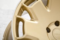 NEW 19 INCH ISPIRI CSR2 ALLOY WHEELS IN VINTAGE GOLD WITH POLISHED LIP AND DEEPER CONCAVE 9.5" REAR OPTION 5x112
