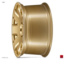 NEW 19" ISPIRI CSR2 ALLOY WHEELS IN VINTAGE GOLD WITH POLISHED LIP AND DEEPER CONCAVE 9.5" REAR OPTION