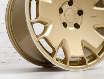 NEW 19" ISPIRI CSR2 ALLOY WHEELS IN VINTAGE GOLD WITH POLISHED LIP AND DEEPER CONCAVE 9.5" REAR OPTION